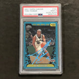 2001 Topps Chrome Refractor #155 Tony Parker Signed Card PSA MINT 9 Slabbed RC Spurs