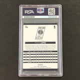 2014-15 NBA Panini NBA Hoops #102 Robin Lopez Signed Card AUTO PSA Slabbed