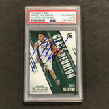 2016 Panini Contenders Draft Picks #12 Denzel Valentine Signed Card AUTO PSA Slabbed RC Rookie