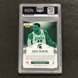 2016 Panini Contenders Draft Picks #12 Denzel Valentine Signed Card AUTO PSA Slabbed RC Rookie