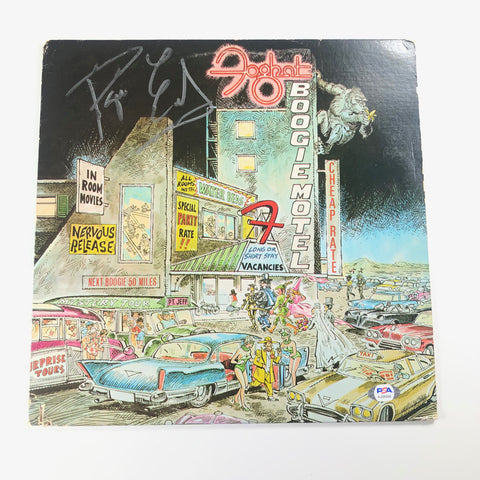 Roger Earl Signed Vinyl Cover PSA/DNA Autographed Foghat Boogie Motel