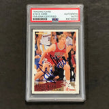 1994-95 NBA Fleer #31 Steve Kerr Signed Card AUTO PSA Slabbed Bulls