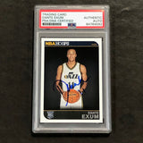 2014-15 Panini NBA Hoops #265 Dante Exum Signed Card AUTO PSA Slabbed RC Jazz