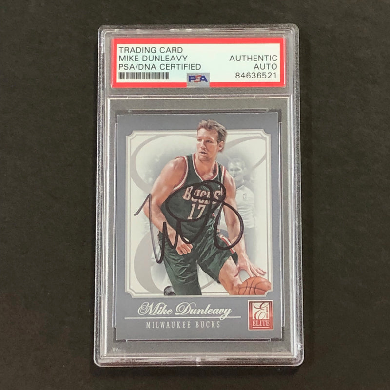 2012-13 Panini Elite #141 Mike Dunleavy Signed Card PSA/DNA Slabbed Bucks
