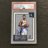 2015-16 NBA Hoops #279 Andrew Harrison Signed Card AUTO PSA Slabbed RC Grizzlies