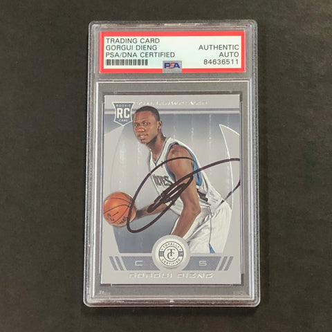 2013-14 Panini Totally Certified #230 Gorgui Dieng Signed Card AUTO PSA Slabbed Minnesota Timberwolves
