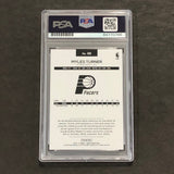 2016-17 Panini NBA Hoops #96 Myles Turner Signed Card AUTO Grade 10 PSA Slabbed