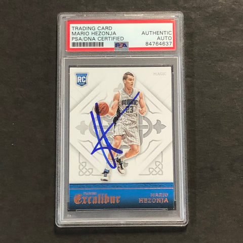 2015-16 Panini Excalibur #173 Mario Hezonja Signed Rookie Card AUTO PSA/DNA Slabbed RC Magic