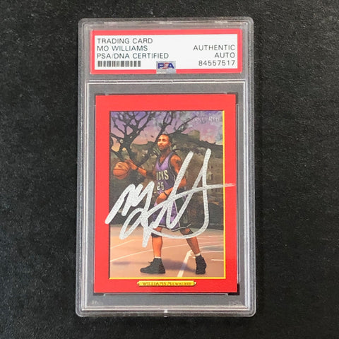 2006-07 Topps Turkey Red #115 Maurice Mo Williams Signed Card AUTO PSA Slabbed Bucks