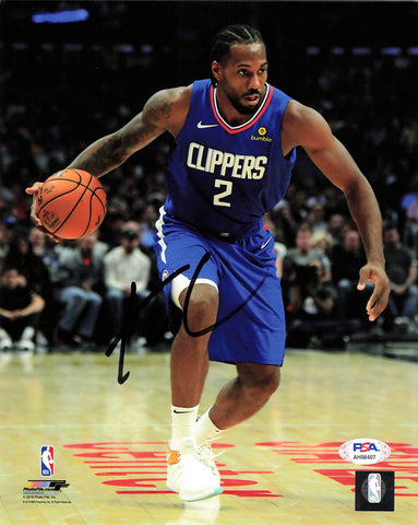 Kawhi Leonard Signed 8x10 Photo PSA/DNA Los Angeles Clippers Autographed
