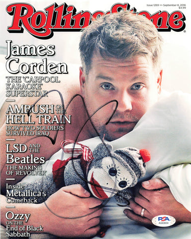 James Corden signed 8x10 photo PSA/DNA Autographed The Tonight Show