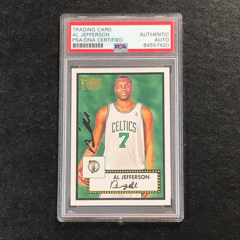 2006 Topps 1952 Style #36 Al Jefferson Signed Card AUTO PSA Slabbed Celtics