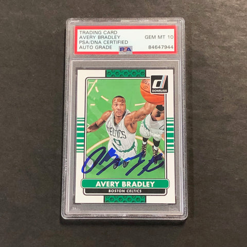 2014-15 Panini Donruss #111 Avery Bradley Signed Card AUTO 10 PSA/DNA Slabbed Celtics
