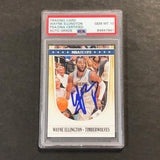2011-12 NBA Hoops #134 Wayne Ellington Signed Card AUTO 10 PSA Slabbed Timberwolves