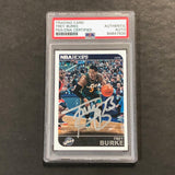 2014-15 NBA Hoops #60 Trey Burke Signed Card AUTO PSA Slabbed Jazz