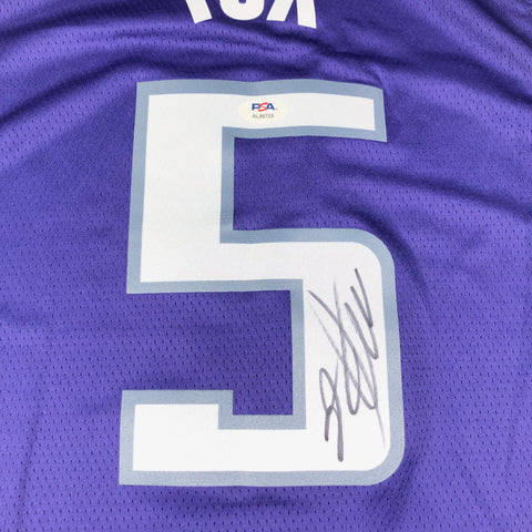 De'Aaron Fox Signed Jersey PSA/DNA Sacramento Kings Autographed