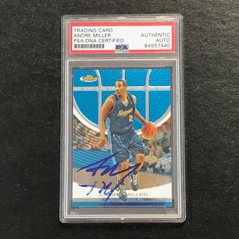 2005-06 Topps Finest #99 Andre Miller Signed AUTO PSA Slabbed Nuggets