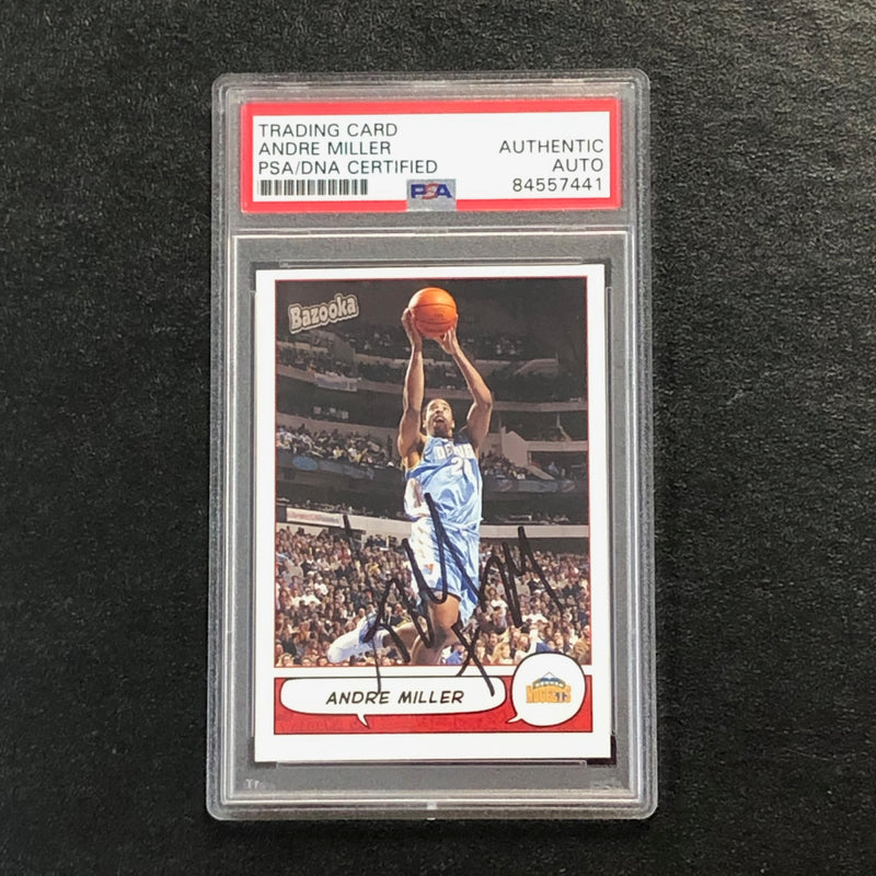 2004-05 Topps Bazooka #23 Andre Miller Signed AUTO PSA Slabbed Nuggets