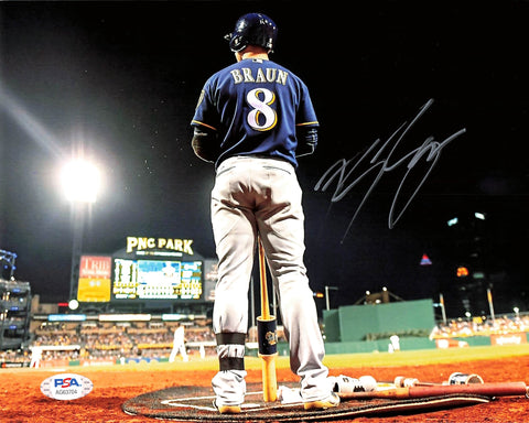 Ryan Braun signed 8x10 photo PSA/DNA Milwaukee Brewers Autographed