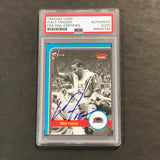 2012-13 Fleer Retro Basketball #25 Walt Frazier Signed Card AUTO PSA Slabbed Salukis