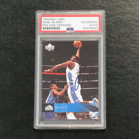 2006-07 Upper Deck #48 Nene Signed AUTO PSA Slabbed Nuggets