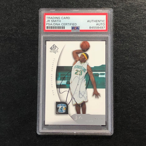 2005-06 SP Authentic #56 J.R. Smith Signed AUTO PSA Slabbed Hornets