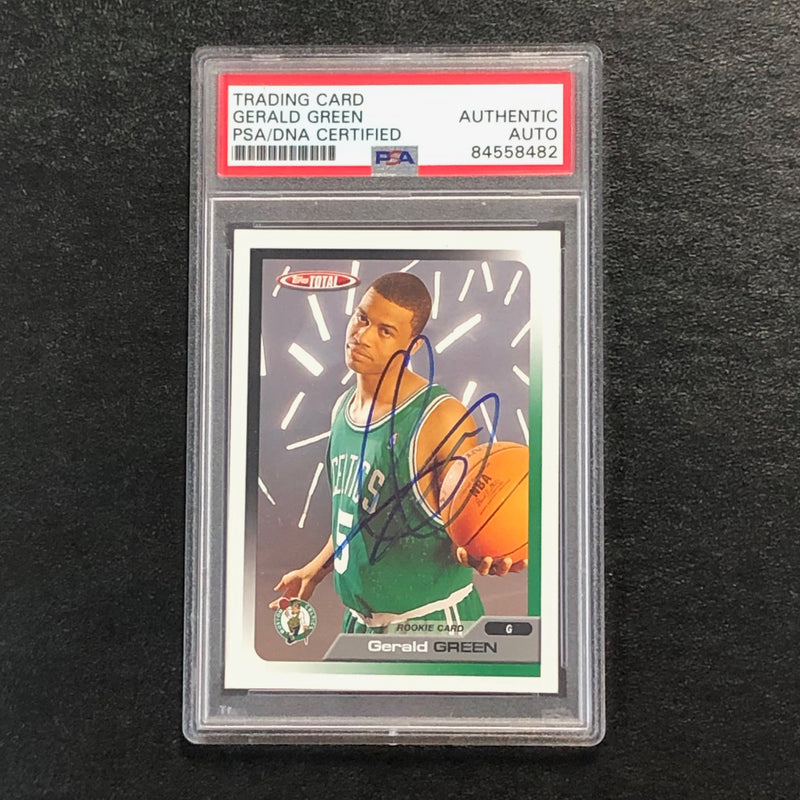 2005-06 Topps Total #273 Gerald Green Signed Card AUTO PSA Slabbed RC Celtics