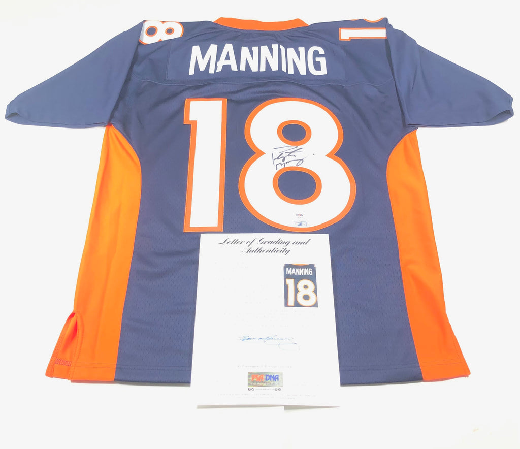 Peyton Manning Signed Jersey PSA/DNA Fanatics Broncos Autographed
