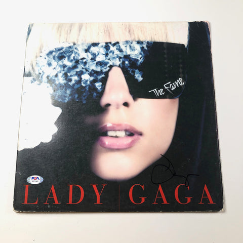 Lady Gaga Signed Vinyl Cover PSA/DNA Album Autographed The Fame