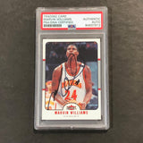 2006-07 NBA Fleer #7 Marvin Williams Signed AUTO PSA Slabbed Hawks