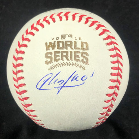 Aroldis Chapman signed 2016 World Series baseball PSA/DNA Chicago Cubs autographed
