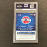 2012-13 Panini Prestige #153 Brandon Knight Signed Card AUTO PSA Slabbed Pistons