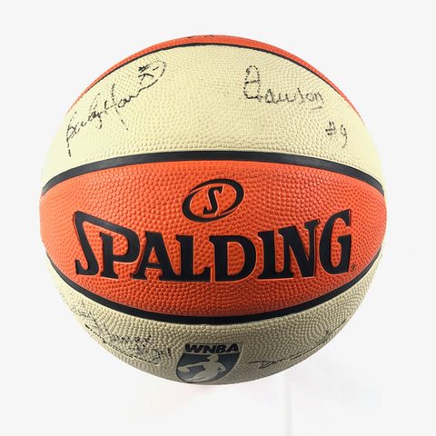 2008 San Antonio Silver Stars Team Signed Basketball PSA/DNA Autographed Ball LOA