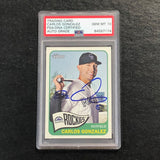 2014 Topps Heritage #494 Carlos Gonzalez Signed Card PSA Slabbed Auto 10 Rockies