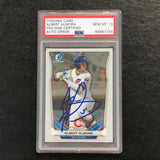 2014 Bowman Chrome #CTP-35 Albert Almora Signed Card PSA Slabbed Auto 10 Cubs