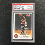 1999-00 Fleer Focus #82 Damon Stoudamire Signed Card AUTO PSA Slabbed Trail Blazers