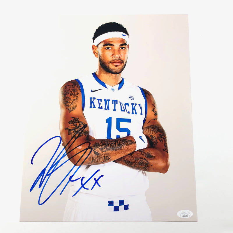 Willie Cauley-Stein signed 11x14 photo JSA Kentucky Autographed
