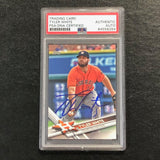 2017 Topps Series 1 #285 Tyler White Signed Card PSA Slabbed Auto Astros