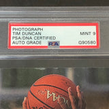 Tim Duncan signed 8x10 photo PSA/DNA Encapsulated Auto Grade 9