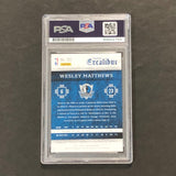 2015-16 Panini Excalibur #131 Wesley Matthews Signed Card AUTO PSA Slabbed Mavericks