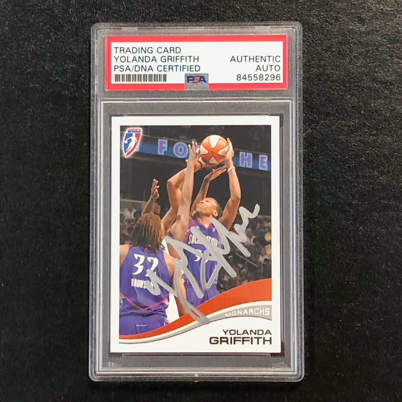 2007 Rittenhouse WNBA #64 Yolanda Griffith Signed Card AUTO PSA Slabbed