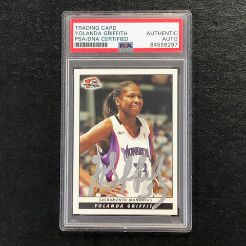 2006 Rittenhouse WNBA #30 Yolanda Griffith Signed Card AUTO PSA Slabbed