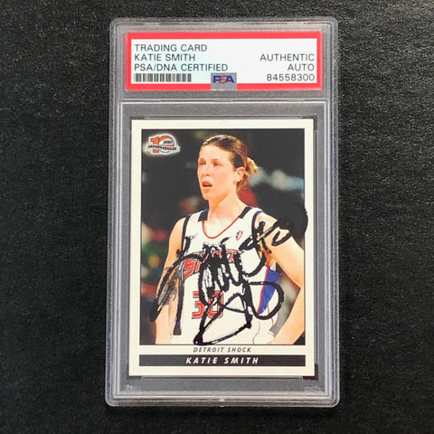 2006 Rittenhouse WNBA #95 Katie Smith Signed Card AUTO PSA Slabbed