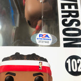 Allen Iverson Signed Funko Pop #102 PSA/DNA Encapsulated Auto 10 Gem Mint 76ers