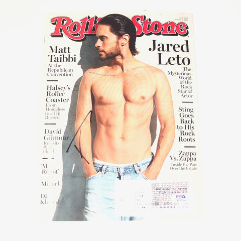 Jared Leto Signed Rolling Stone Magazine PSA/DNA Autographed Actor