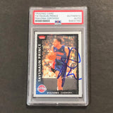 2008-09 NBA Fleer #11 Tayshaun Prince Signed Card AUTO PSA Slabbed Pistons