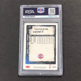 2008-09 NBA Fleer #11 Tayshaun Prince Signed Card AUTO PSA Slabbed Pistons