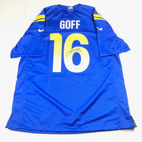JARED GOFF signed jersey Fanatics Los Angeles Rams Autographed