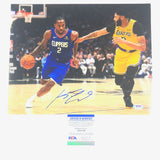 Kawhi Leonard Signed 11x14 Photo PSA/DNA Los Angeles Clippers Autographed