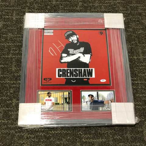 Nipsey Hussle Signed 19x23 Framed Photo PSA/DNA LOA Crenshaw